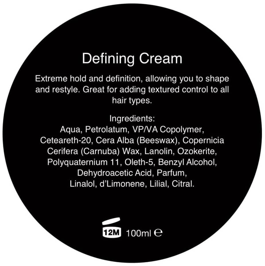 Styling Cream ingredients and how to use