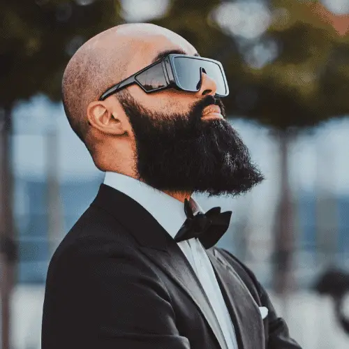 bald guy with pointed beard